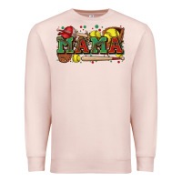 Pale Pink mama softball Premium Sweatshirt - Zillion Design Studio
