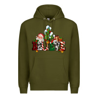 Army Green believe christmas and santa Premium Hoodie - AdoDesignShop