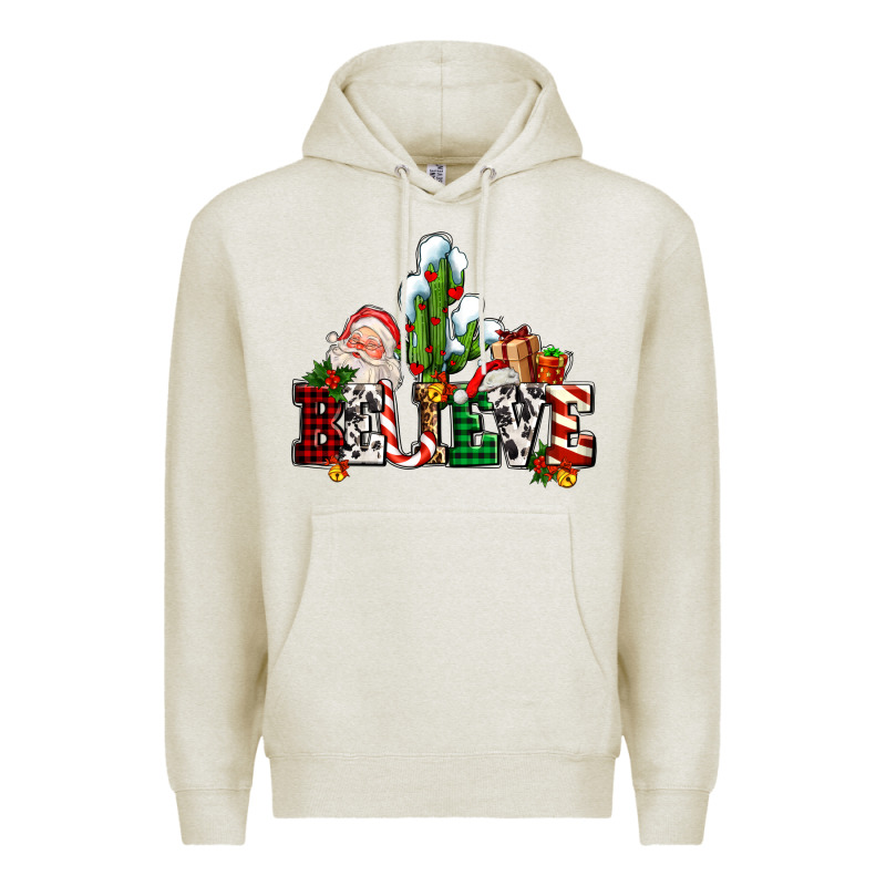Believe Christmas And Santa Premium Hoodie by AdoDesignShop | Teevron