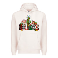Pale Pink believe christmas and santa Premium Hoodie - AdoDesignShop