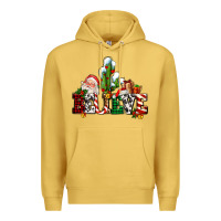 Antique Gold believe christmas and santa Premium Hoodie - AdoDesignShop