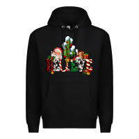 Black believe christmas and santa Premium Hoodie - AdoDesignShop