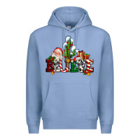 Colony Blue believe christmas and santa Premium Hoodie - AdoDesignShop