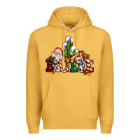 Mustard believe christmas and santa Premium Hoodie - AdoDesignShop