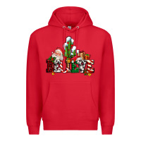 Red believe christmas and santa Premium Hoodie - AdoDesignShop