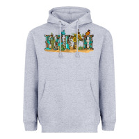 Heather Grey western faith Heavyweight Hoodie - texasbilliewilder