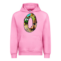 Fuchsia Pink farm life alphabet numbers 0 Urban Hoodie - BundleAndBundleShop