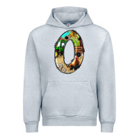 Heather Grey farm life alphabet numbers 0 Urban Hoodie - BundleAndBundleShop