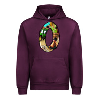 Mauve Wine farm life alphabet numbers 0 Urban Hoodie - BundleAndBundleShop