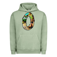 Pigment Oil Green farm life alphabet numbers 0 Urban Hoodie - BundleAndBundleShop