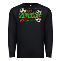 Black mama soccer Premium Sweatshirt - Zillion Design Studio