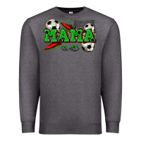 Charcoal Heather mama soccer Premium Sweatshirt - Zillion Design Studio