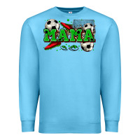 Ocean Blue mama soccer Premium Sweatshirt - Zillion Design Studio