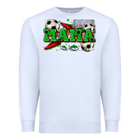White mama soccer Premium Sweatshirt - Zillion Design Studio