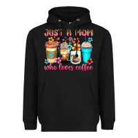 Black just a mom who loves coffee Heavyweight Hoodie - Zillion Design Studio