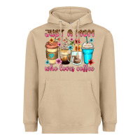 Mushroom just a mom who loves coffee Heavyweight Hoodie - Zillion Design Studio