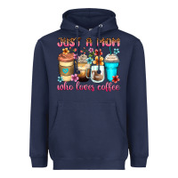 Navy just a mom who loves coffee Heavyweight Hoodie - Zillion Design Studio
