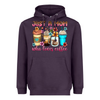 Plum just a mom who loves coffee Heavyweight Hoodie - Zillion Design Studio