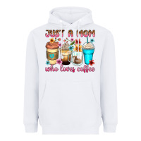 White just a mom who loves coffee Heavyweight Hoodie - Zillion Design Studio