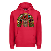 Cardinal deer rainbow Premium Hoodie - JahusDesignShop