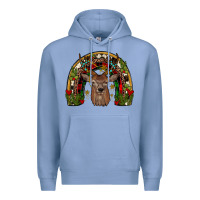 Colony Blue deer rainbow Premium Hoodie - JahusDesignShop
