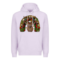 Lilac deer rainbow Premium Hoodie - JahusDesignShop