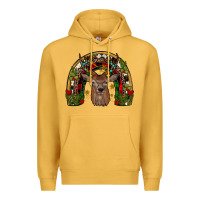 Mustard deer rainbow Premium Hoodie - JahusDesignShop