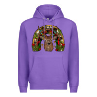 Purple deer rainbow Premium Hoodie - JahusDesignShop