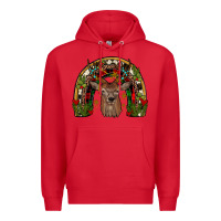 Red deer rainbow Premium Hoodie - JahusDesignShop