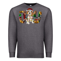 Charcoal Heather beagle christmas joy Premium Sweatshirt - RanaPortraitStore