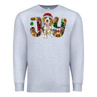 Heather Grey beagle christmas joy Premium Sweatshirt - RanaPortraitStore
