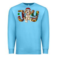 Ocean Blue beagle christmas joy Premium Sweatshirt - RanaPortraitStore
