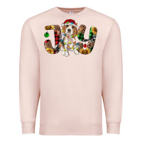 Pale Pink beagle christmas joy Premium Sweatshirt - RanaPortraitStore