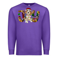 Purple beagle christmas joy Premium Sweatshirt - RanaPortraitStore