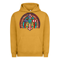 Pigment Peanut Butter gemstone cross american flag turquoise rainbow Urban Hoodie - Artiststas