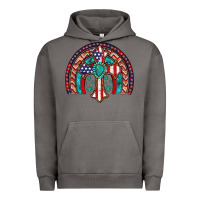 Pigment Tornado gemstone cross american flag turquoise rainbow Urban Hoodie - Artiststas