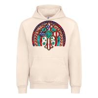 Sandshell gemstone cross american flag turquoise rainbow Urban Hoodie - Artiststas