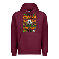 Burgundy i'm a soccer mom we don't do that keep calm thing Premium Hoodie - Jasminsmagicworld