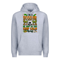 Heather Grey i'm a soccer mom we don't do that keep calm thing Premium Hoodie - Jasminsmagicworld