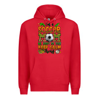 Red i'm a soccer mom we don't do that keep calm thing Premium Hoodie - Jasminsmagicworld
