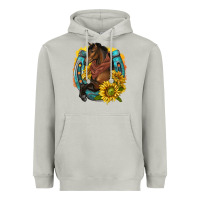 Moon Dust western horse with horseshoe Heavyweight Hoodie - texasbilliewilder