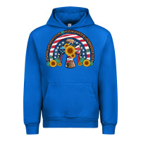 Cobalt cross american flag cowhide  leopard gemstone rainbow Urban Hoodie - Artiststas