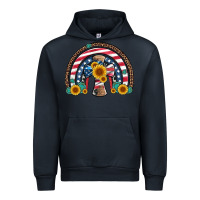 Navy cross american flag cowhide  leopard gemstone rainbow Urban Hoodie - Artiststas