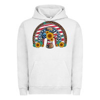 Pigment Lunar Rock cross american flag cowhide  leopard gemstone rainbow Urban Hoodie - Artiststas