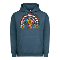 Pigment Midnight Navy cross american flag cowhide  leopard gemstone rainbow Urban Hoodie - Artiststas