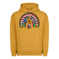 Pigment Peanut Butter cross american flag cowhide  leopard gemstone rainbow Urban Hoodie - Artiststas
