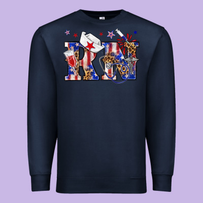 Rn Registered Nurse Billie Wilder Premium Sweatshirt Designed By Texasbilliewilder