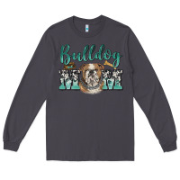 Smoke bulldog mom Long Sleeve Tee - BarkalooDesign