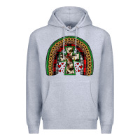 Heather Grey cross rainbow Premium Hoodie - JahusDesignShop