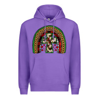 Purple cross rainbow Premium Hoodie - JahusDesignShop